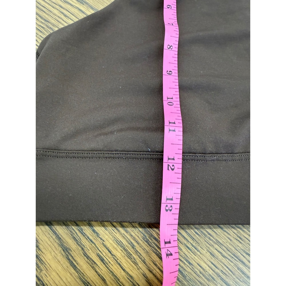 Old Navy Active PowerPress Sports Bra Brown High Neck Strappy Back Med Support - Picture 5 of 6